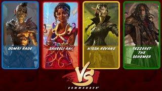 Commander VS S7E5: Domri Rade vs Saheeli Rai vs Nissa Revane vs Tezzeret [MTG]