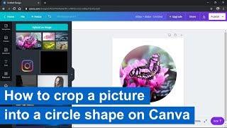 How to crop a picture into a circle shape on Canva (trick)