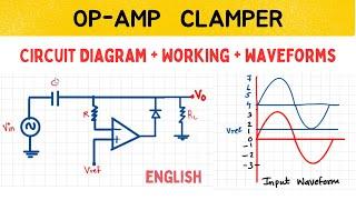 OPAMP CLAMPER in English | Working of Op-Amp Clamper | Op-Amp Clamper explained