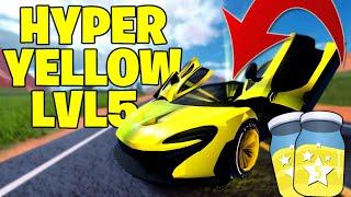 Getting a FULLY GRINDED Hyperyellow Lvl5 Inside Roblox Jailbreak