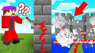 He BLEW UP His OWN MINECRAFT CASTLE! (Trolled)