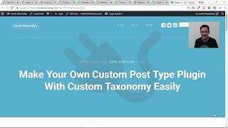 Make Your Own Custom Post Type Plugin With Custom Taxonomy Easily