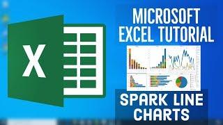 Microsoft Excel Tutorial - Spark Line Charts in MS Excel