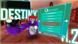 The BEST G-TAG Menu ON THE MARKET! || Destiny Paid v1.2 || Gorilla Tag Modding