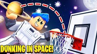 I WENT TO SPACE In Dunking SIMULATOR AND GOT BEST BALL AND JERSEY!! (Roblox)