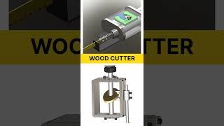 Wood Cutter #WoodCuttingMechanism #3DModeling