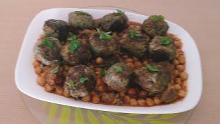 boulettes de chou-fleur et viande hachée aux pois chiches,un vrai délice 