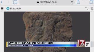 Strange stone sculpture found in Sampson County