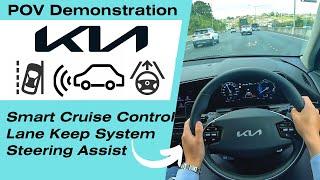 Kia - How to use Smart Cruise Control, Lane Keep & Steering Assist System - POV Tutorial