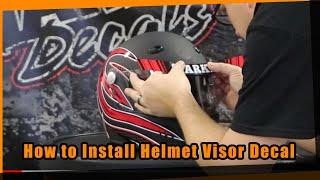How to install Helmet Visor Decals the Easy Way.