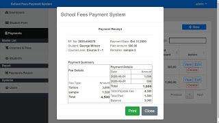 School Fees Payment Management System in PHP MySQL with Source Code