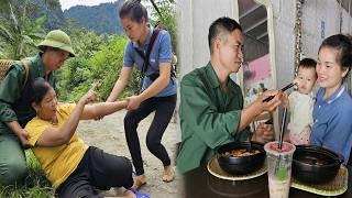 The happiness of 17-year-old girl when her husband takes her out to eat - Harvesting ginger to sell