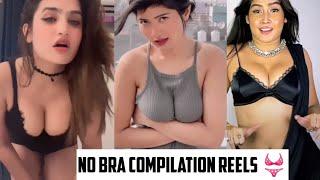 No bra challenge by Indian girls. Instagram reels compilation.