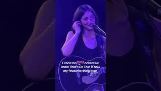 Gracie Abrams was SHOCKED when the crowd knew her unreleased song!