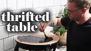 My dream table  ️  Thrifted Table DIY  Furniture Makeover Decoupage  Furniture Flip for Profit