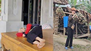 The ex-mother-in-law lay huddled on the porch, waiting for her son to return