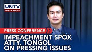 Press briefing with Impeachment Spokesperson Atty. Regie Tongol | June 18, 2025