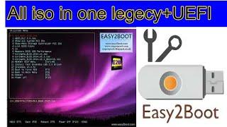 Easy2 boot || Multi boot usb  ||UEFI and Lagecy bootable usb||  All in one iso