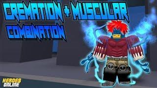 [NEW CODE!] CREMATION + MUSCLE AUGMENTATION COMBINATION QUIRK SHOWCASE | HEROES ONLINE! | ROBLOX