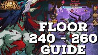 F2P TEMPORAL RIFT FLOORS 240-260 GUIDE [MICHAEL - AFK ARENA]