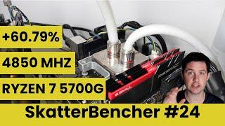 Ryzen 7 5700G Overclocked to 4850 MHz With PBO 2 Curve Optimizer | SkatterBencher #24