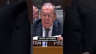 Russian Foreign Minister Sergey Lavrov Blasts "Western Minority" At UN, US-UK Hit Back