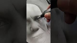 Realistic charcoal drawing