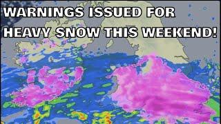 Warnings Issued for Heavy Snow This Weekend! 1st January 2024