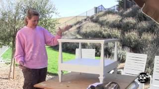 Antique, Refinishing, and Distressing Furniture - How to make end tables look old - Part 1