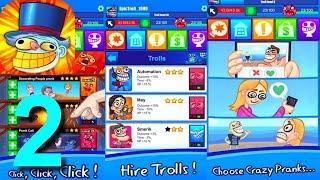 Troll Face Clicker Quest Gameplay Walkthrough Part 2 / Android iOS