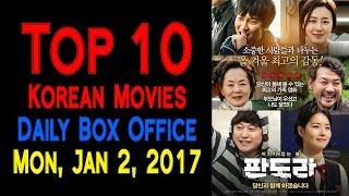 Pandora(Kim Nam-gil) Top 10 Korean Movies | Daily Box Office(Jan 2, 2017)