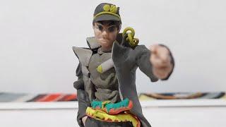 Jotaro (JoJo blizzard adventure) feito com Massinha de Plastilina parte-2
