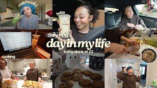 a chill + chatty day in my life vlog | grwm, boba, drive w/ me, cooking etc. | aliyah simone