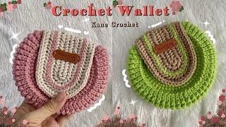 CROCHET WALLET  How to Crochet Oreo Bag  Crochet Tambourine Bag