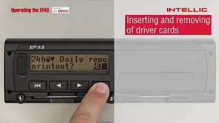 EFAS Tachograph Intellic 03 Inserting and removing cards