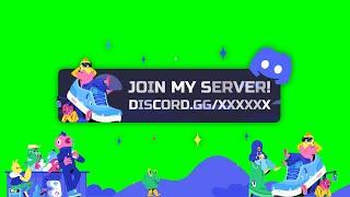 Join My Server Animation For Your Videos - GREEN SCREEN