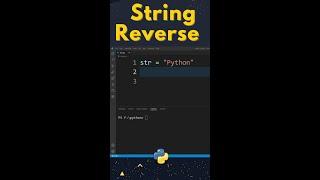 How to Find Reverse a String in Python ? #shorts