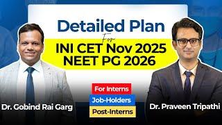 NEET PG 2026 & INI-CET Nov 2025 Strategy | Mission 3.0| For Interns & Post-Interns
