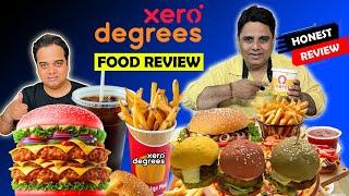 Xero degrees Food Review Pizza - Burger - Pasta ! Delhi Street Food ! Indian Food Vlog Food Blogger