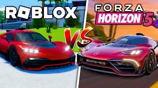 Forza Horizon 5 VS Roblox Car Games!