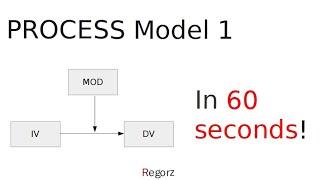 PROCESS Model 1 Output in 60 sec (Interpretation Moderation)