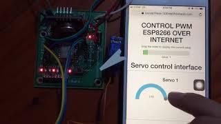 Control Servo over internet with ESP8266