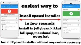 Install xposed installer lollipop without any custom recovery