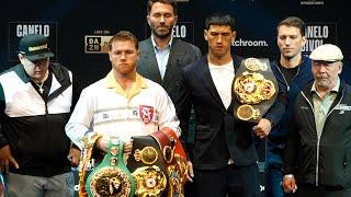 THE FULL CANELO ALVAREZ VS DMITRY BIVOL FULL PRESS CONFERENCE + FACE OFF WITH ALL THE BELTS!