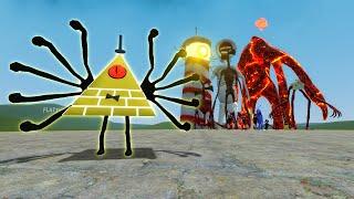 NEW BILL CIPHER VS TREVOR HENDERSON CREATURES!! Garry's Mod Sandbox