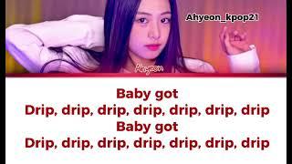 Drip babymonster version ahyeon color coded lyrics  #ahyeon #babymonster #drip #colorcodedlyrics