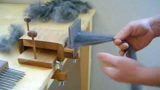 Combing Wool with Benjamin Green Standard Wool Combing Kit