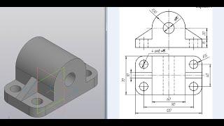 Видеоурок 018. Создание 3D модели в КОМПАСЕ-3D V18.1.