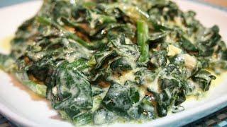 How to cook delicious spinach / Delicious, healthy spinach salad / Spinach with yogurt /