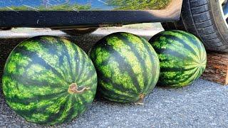 Crushing Crunchy & Soft Things by Car! EXPERIMENT CAR vs WATERMELON